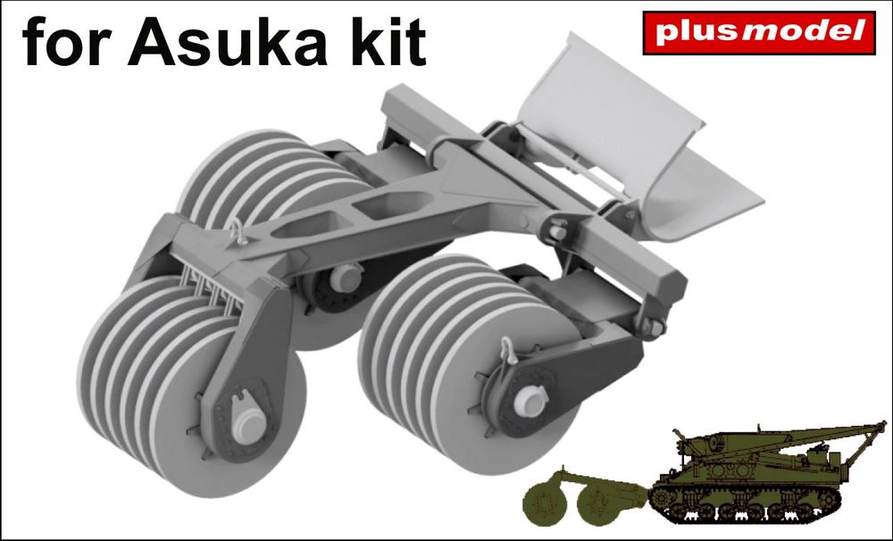 01 Plus Model 598 U.S. Army T1E1 Mine Exploder (for Asuka kit) 1/35