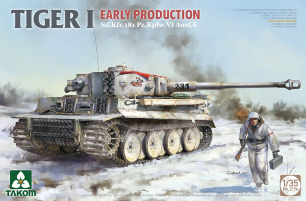 05 Takom 2196 Tiger I Early Production Sd.Kfz.181 Pz.Kpfw. VI Ausf.E 1/35