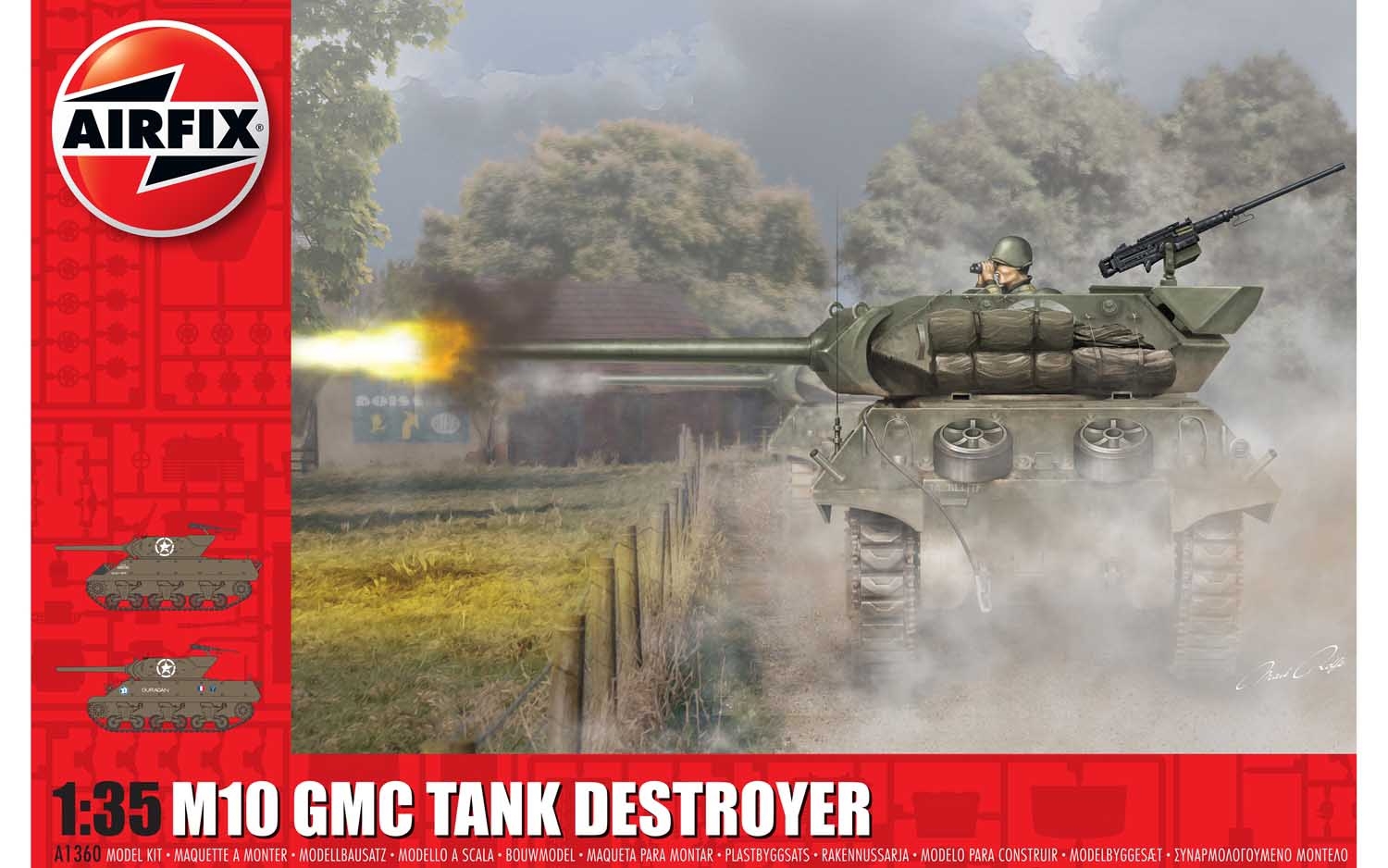1 Airfix A1360 M10 GMC Tank Destroyer 1/35