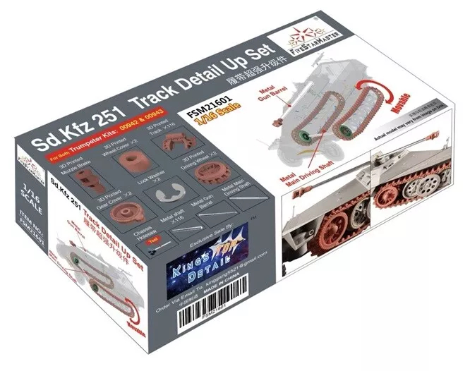 Five Star Master FSM21601 Sd.Kfz. 251 Track & Detail Up Set 1/16