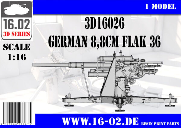 04 16.02  3D16026 German 8,8cm FlaK 36 1/16