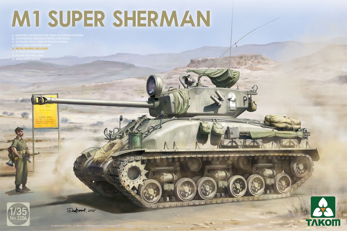 Takom 2206 M1 Super Sherman 1/35
