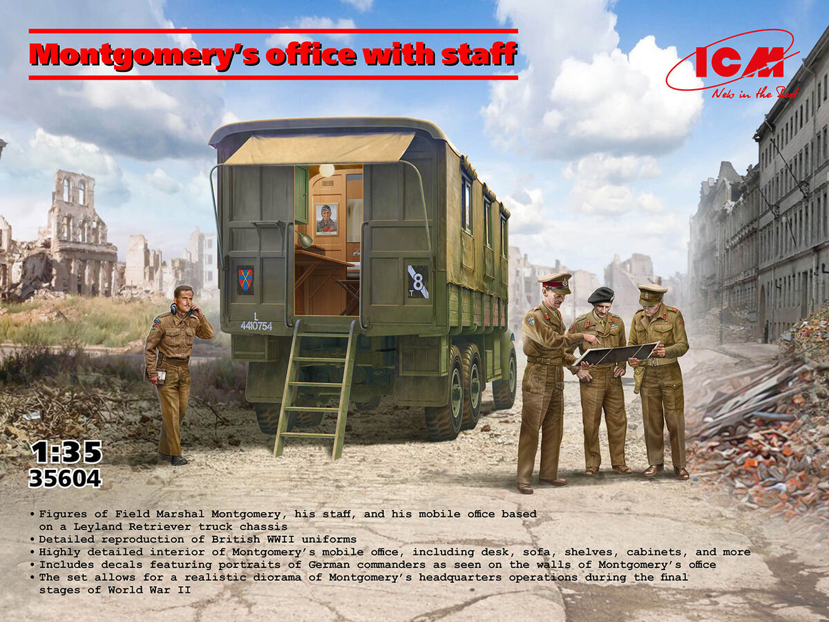 05 ICM 35604 Montgomery's Office with Staff 1/35