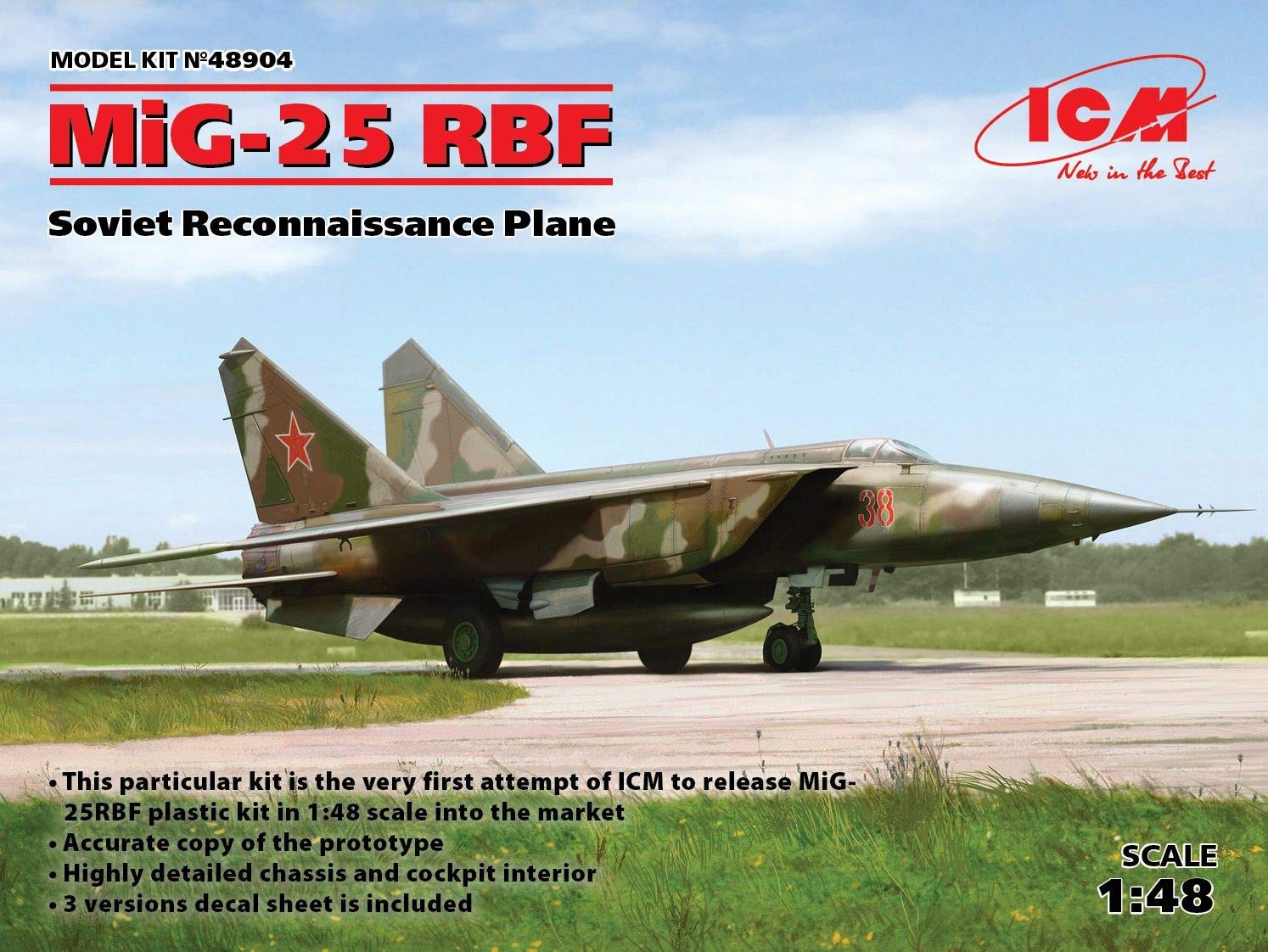 04 ICM 48904 MiG-25 RBF Soviet Reconnaissance Plane 1/48