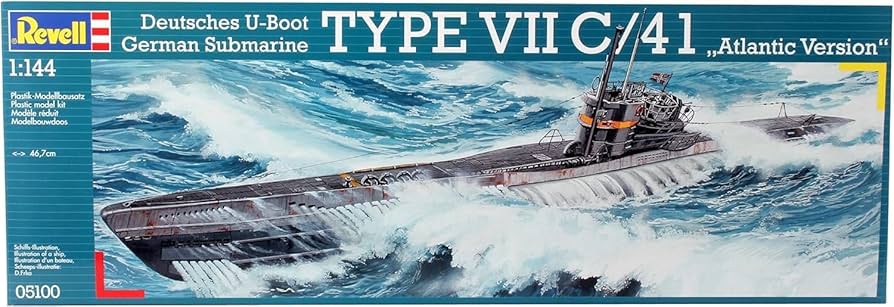 Revell 05100 Deutsches U-Boot Type VII C/41 "Atlantic Version" 1/144