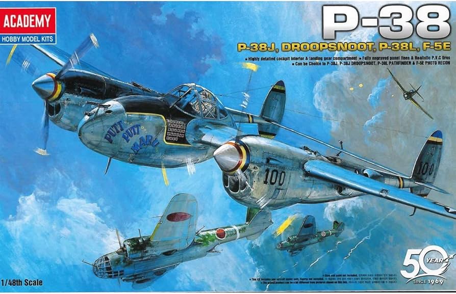 Academy 12282 P-38 Lightning 'Combination Version' 1/48