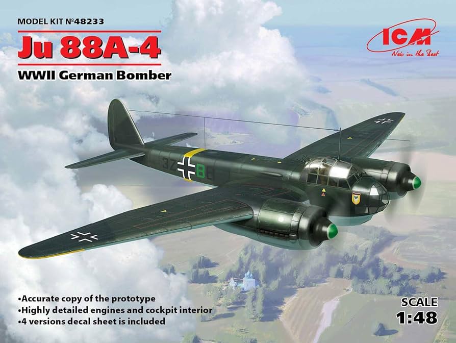 ICM 48233 Ju 88A-4 WWII German Bomber 1/48