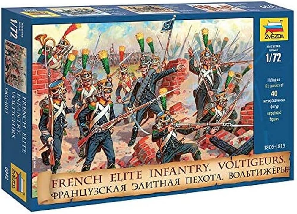Zvezda 8042 French Elite Infantry Voltigeurs 1805-1813 1/72