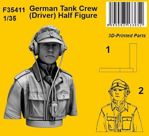 CMK  F35411 German Tank Crew (Driver) Half Figure 1/35