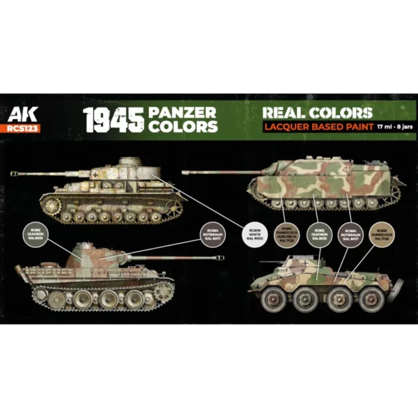 AK RCS123 1945 Panzer Colors  Real Colors verfset - Afbeelding 2