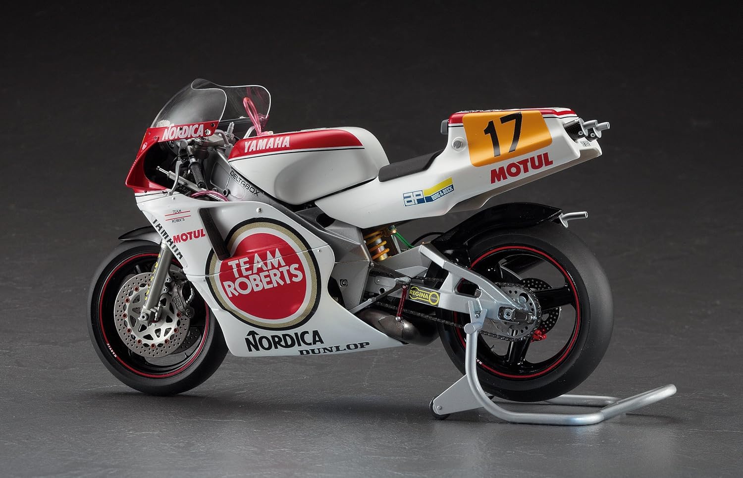 Hasegawa 21707 Yamaha YZR500 (OW98) "Team Lucky Strike Roberts 1988" 1/12 - Afbeelding 2
