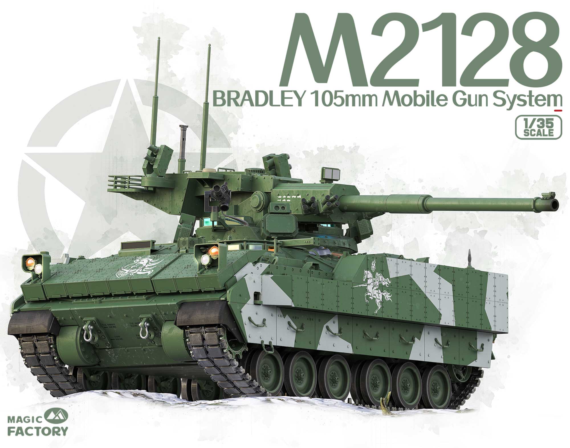 01 Magic Factory 2013 M2128 Bradley 105mm Mobile Gun System 1/35