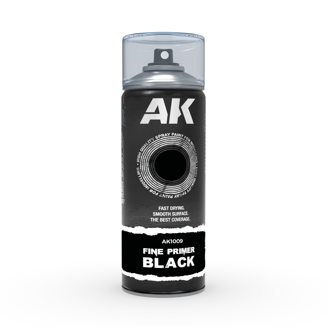 AK Interactive AK1009 Fine Primer Black 400ml