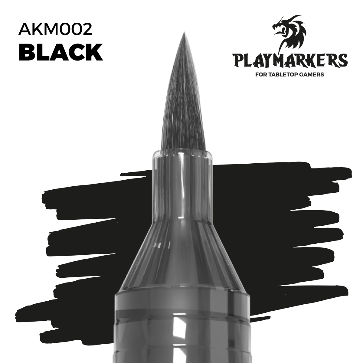 AK Interactive AKM002 Playmarkers Black