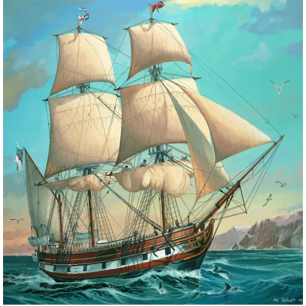 Revell 05458 Darwins Historic Discovery Barque H.M.S. Beagle 1/96