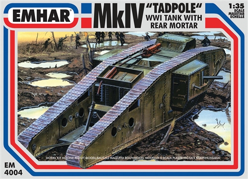 Emhar EM4004 MkV "Tadpole" WWI Tank with Rear Mortar 1/35