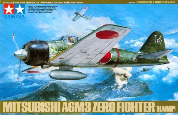 Tamiya 61025 Mitsubishi A6M3 Zero Fighter (Hamp) 1/48