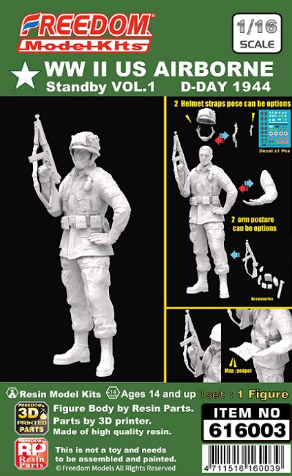Freedom Model-Kits 616003 WWII US Airborne Standby VOL.1 D-DAY 1944 1/16
