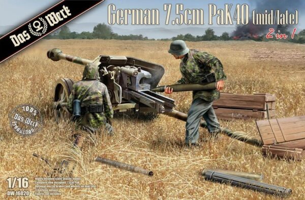 03 Das Werk DW16020 German 7,5cm PaK40 (mid/late)  1/16