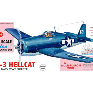 Guillow's 1005 F6F-3 Hellcat U.S. Navy WW2 Fighter Giant Scale 1/16
