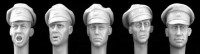 Hornet HGH 08 5 Heads with German SS Officer's crushed cap 1/35