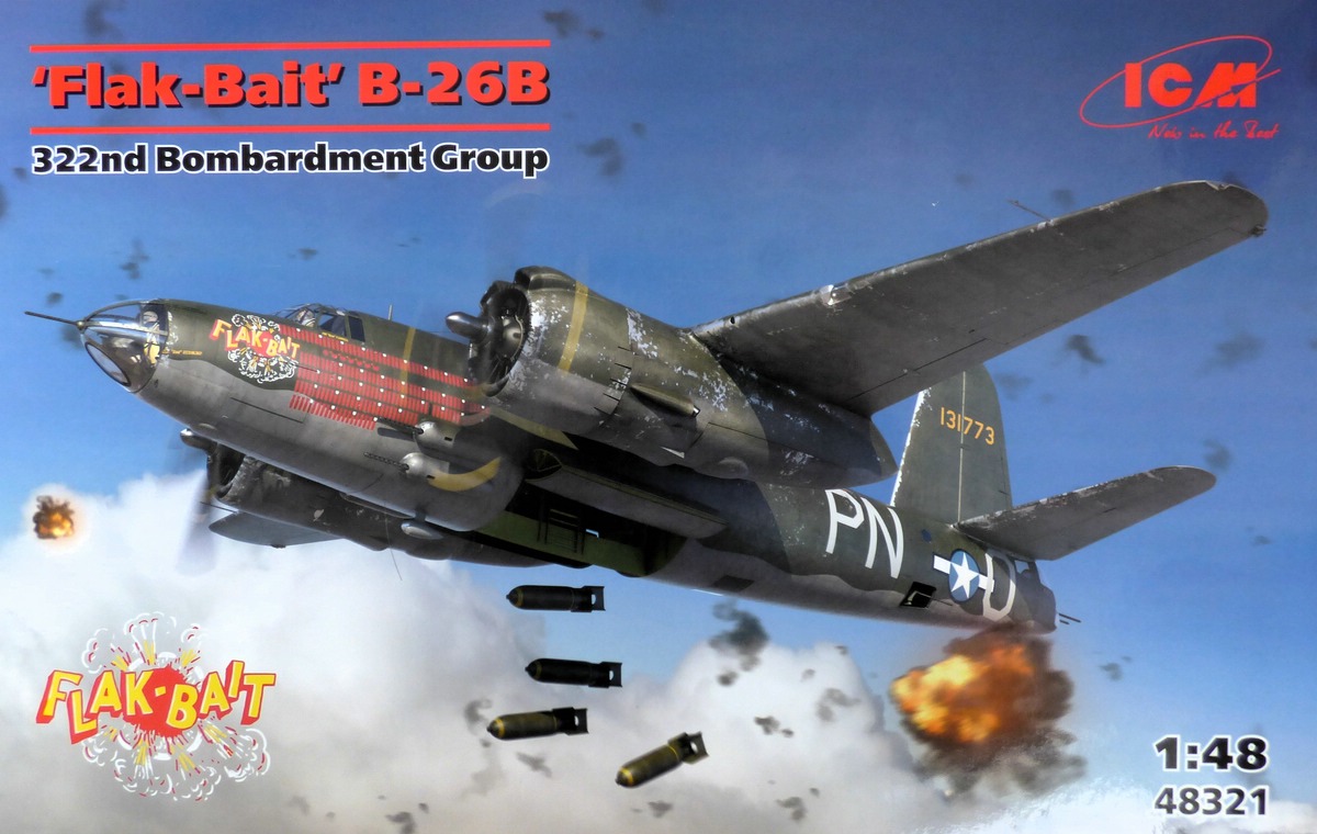 01 ICM 48321 B-26B Marauder "Flak Bait"  322nd Bombardment Group 1/48