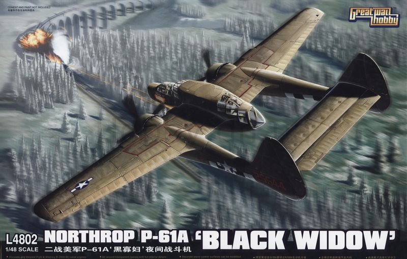 3 G.W.H. L4802 Northrop P-61A "Black Widow" 1/48