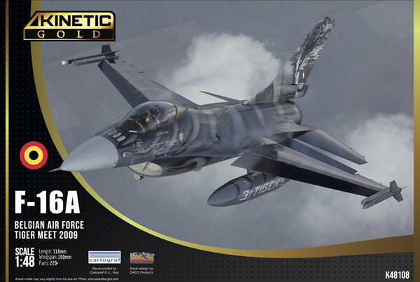 03 Kinetic  K48108 F-16A Belgian Air Force Tiger Meet 2009 1/48