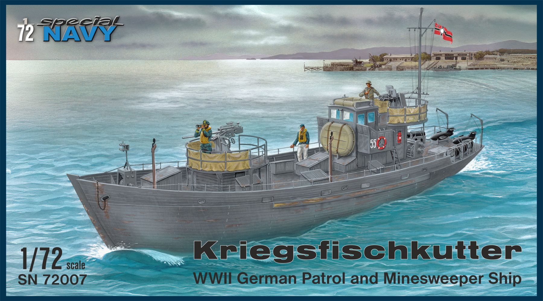 02 Special Navy SN 72007 Kriegsfischkutter WWII German Patrol and Minesweeper Ship 1/72