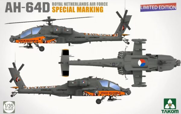 Takom 2609 AH-64D Royal Netherlands Air Force Special Marking 1/35