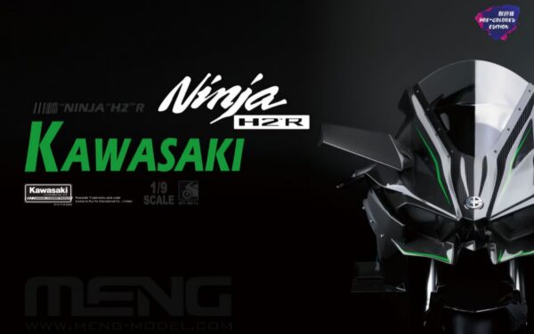 Meng MT-001s Kawasaki Ninja H2R Pre-Colored Edition 1/9