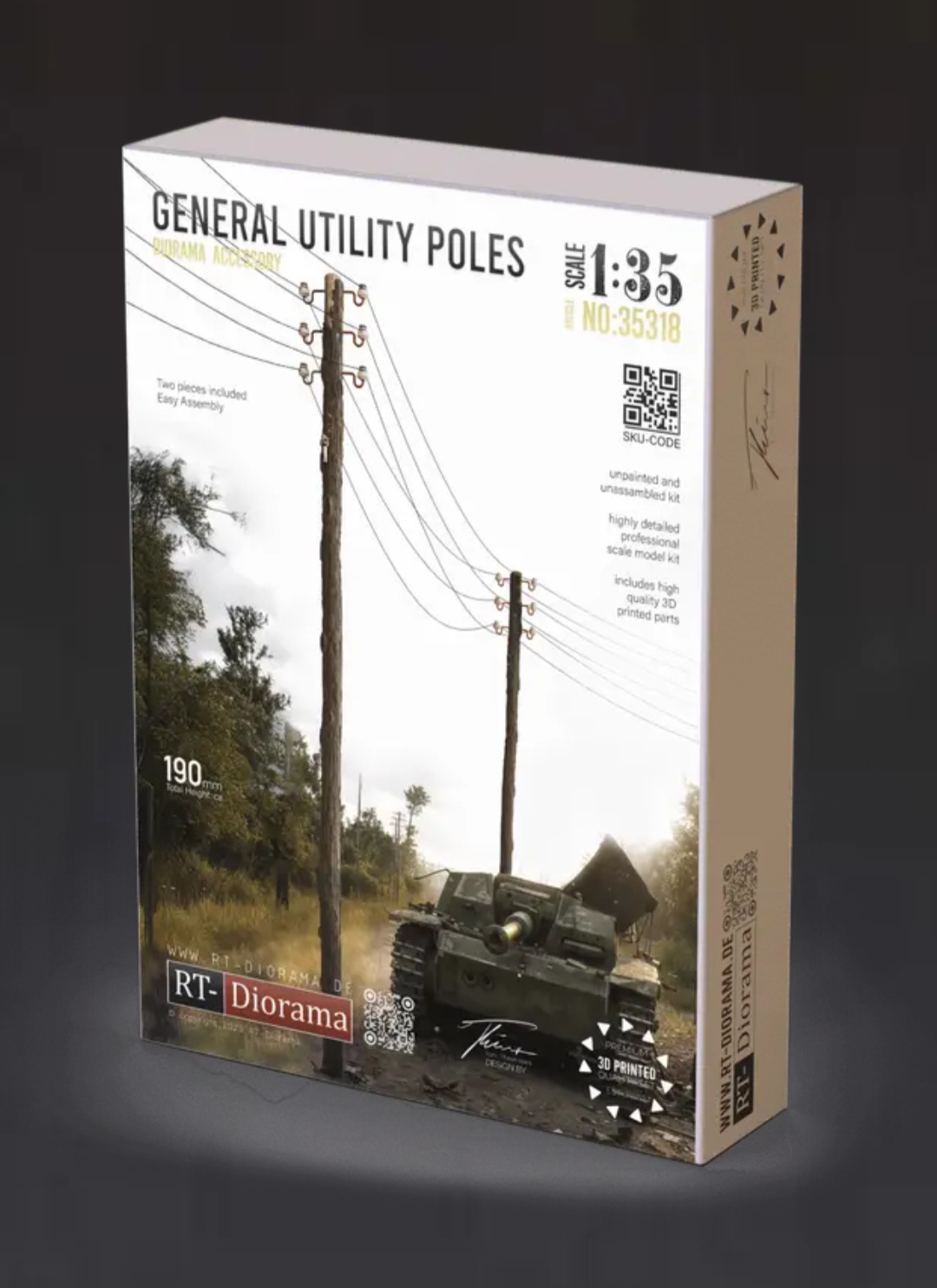 RT-Diorama 35318 General Utility Poles 1/35