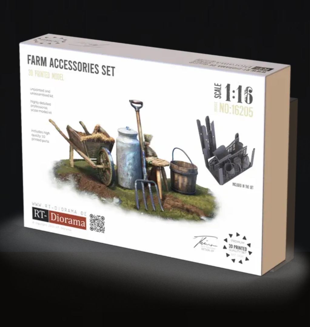 RT-Diorama 16205 Farm Accessories Set 1/16