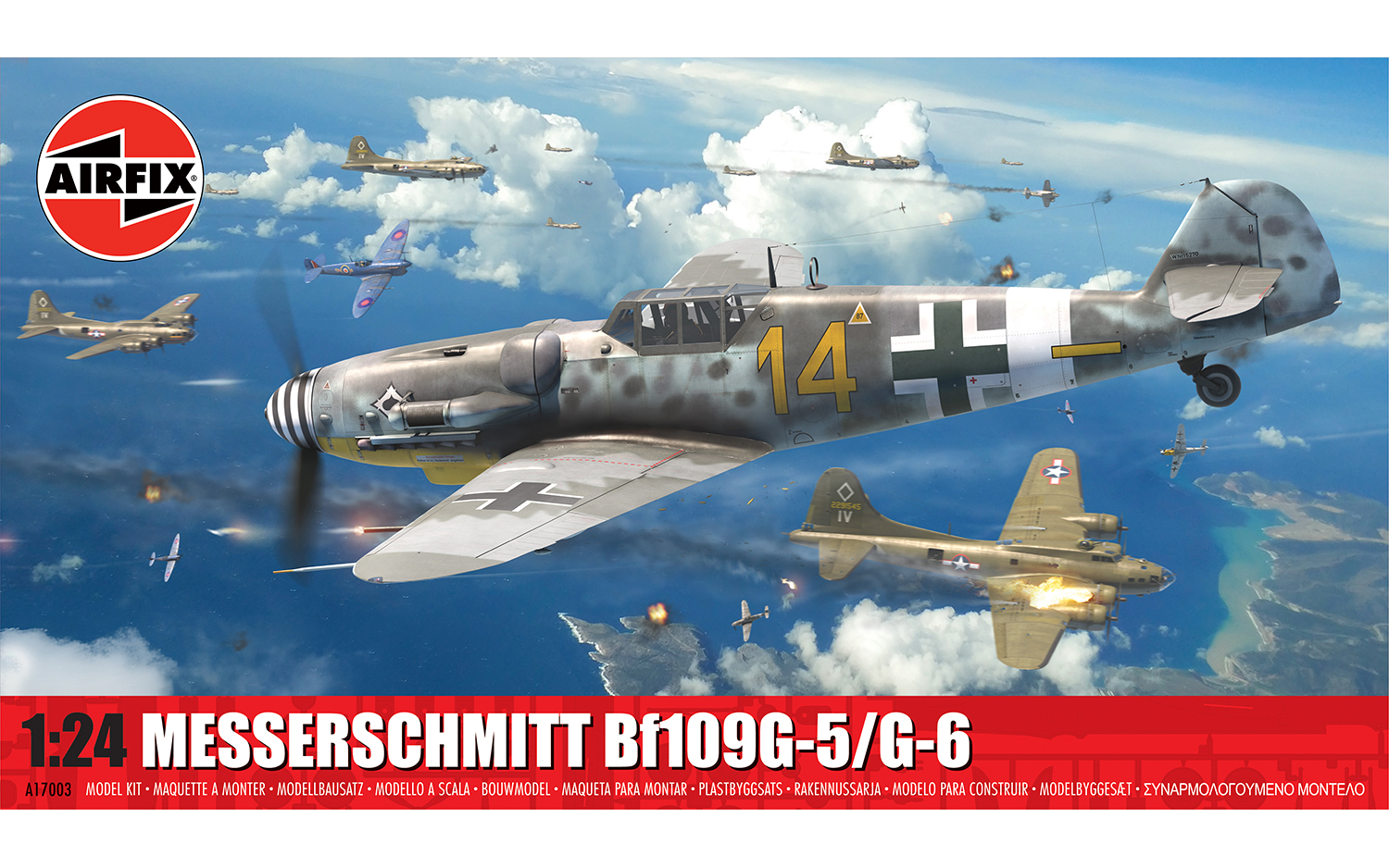 Airfix A17003 Messerschmitt Bf109G-5/G-6 1/24