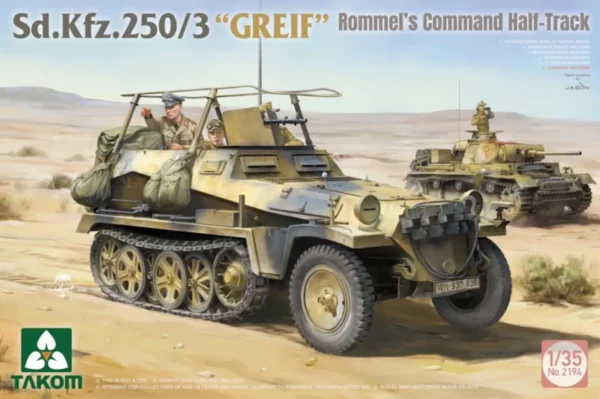 Takom 2194 Sd.Kfz. 250/3 "Greif" Rommel's Command Half-Track 1/35