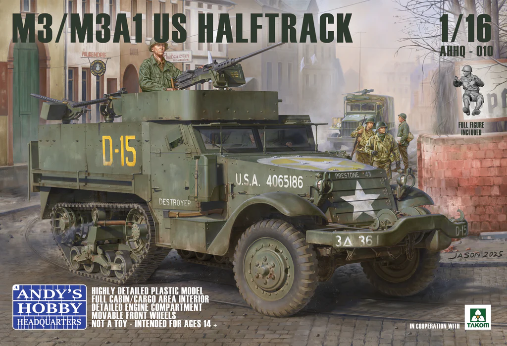 05 Andy's Hobby Headquarters  AHHQ-010 M3 / M3A1 US Half Track 1/16