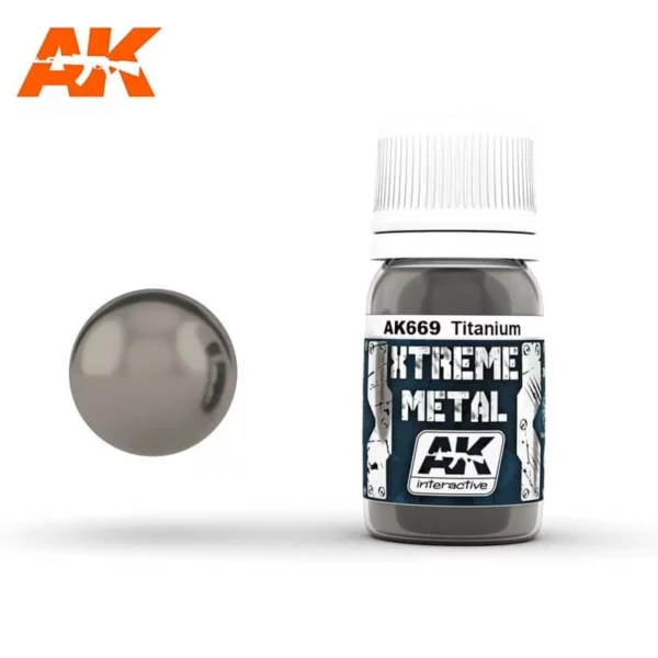 AK 669 Extreme Metal Titanium 30ml