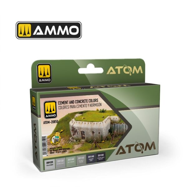 Ammo by Mig ATOM-20850 Cement and Concrete Colors