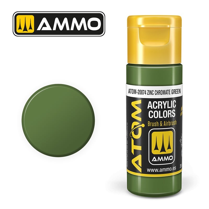 Ammo by Mig ATOM-20074 Zinc Chromate Green 20 ml