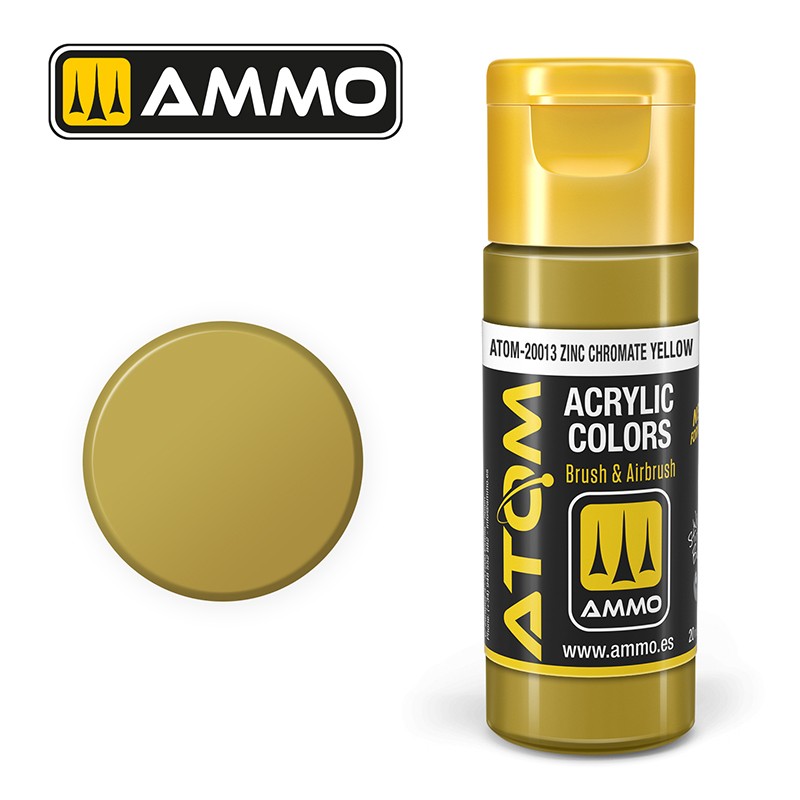 Ammo by Mig ATOM-20013 Zinc Chromate Yellow 20 ml