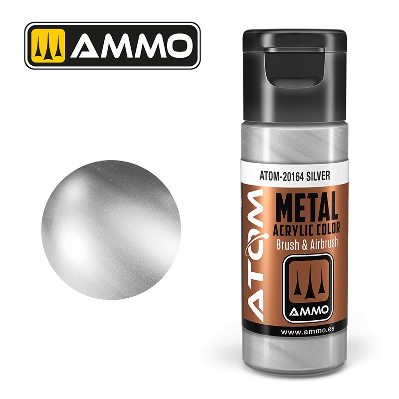 Ammo by Mig ATOM-20164 Silver 20 ml