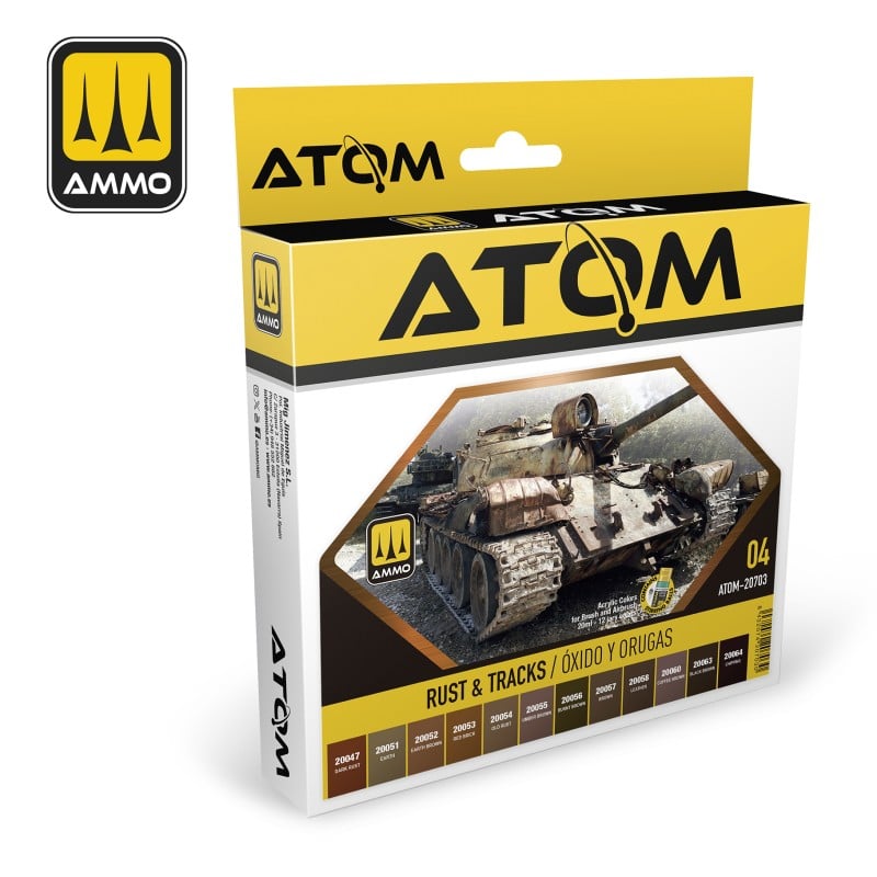 Ammo by Mig ATOM-20703 Rust & Tracks Colors Set