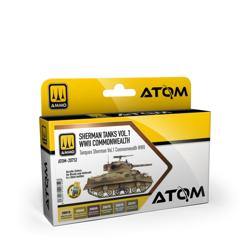 Ammo by Mig ATOM-20752 Sherman Tank Vol.1 WWII Commonwealth Colors
