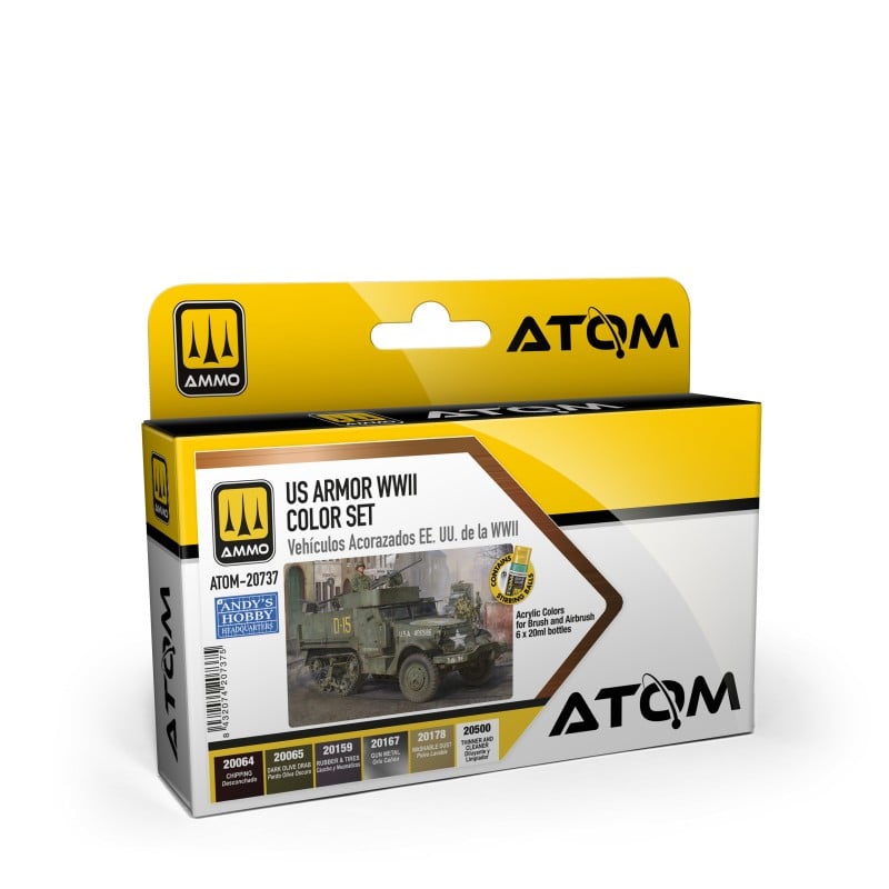 Ammo by Mig ATOM-20737 US Armor WWII Color Set