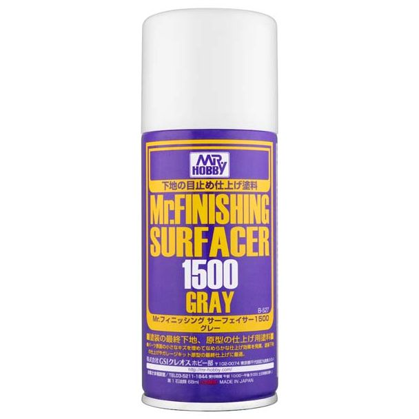 Mr. Hobby B527 Mr. Finishing Surfacer 1500 Gray 180ml