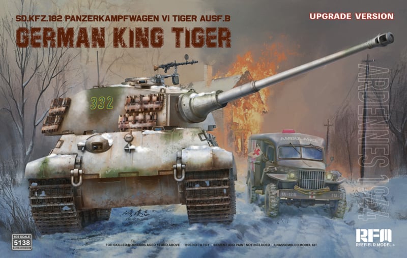 03 Rye Field Model 5138 Sd.Kfz. 182 Panzerkampfwagen VI Tiger Ausf. B German King Tiger 1/35