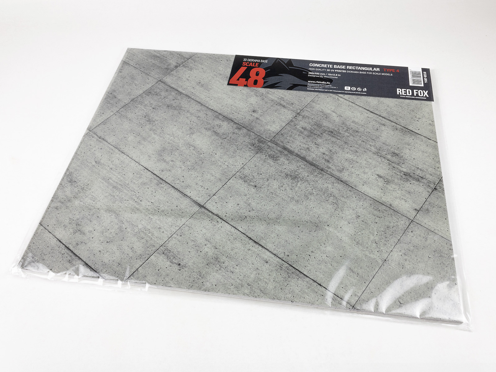 Red Fox RFSDB-48014 Concrete Base Rectangular Type 4 1/48