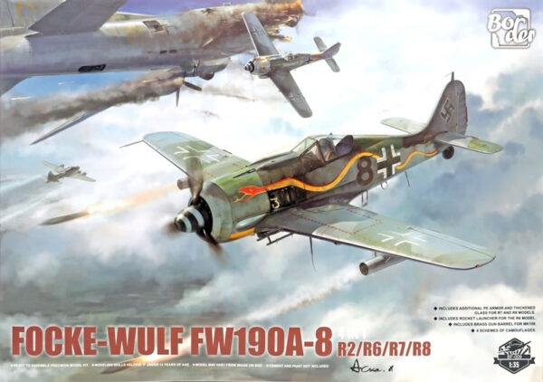 Border Model BF-009 Focke-Wulf FW190A-8 R2/R6/R7/R8 4in1 1/35