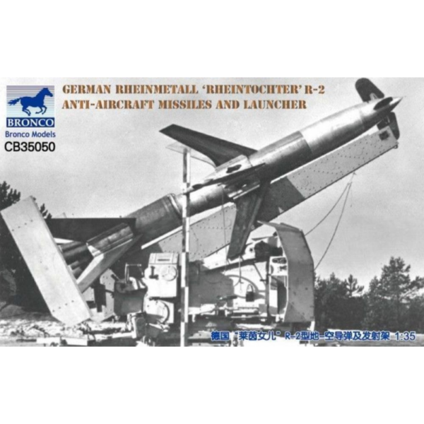 Bronco CB35050 German Rheinmetall 'Rheintochter' R-2 Anti-Aircraft Missiles and Launcher 1/35