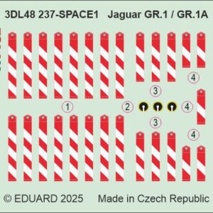 Eduard 3DL48237 Jaguar GR.1 / GR.1A Remove Before Flight Tags 1/48